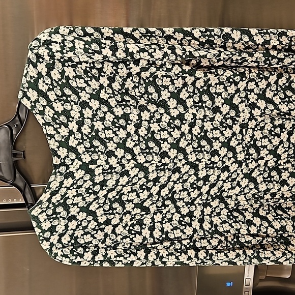 💕REFORMATION💕 Wallflower Midi Dress ~ Cilantro Green Floral Print 10 NWOT - Picture 15 of 16